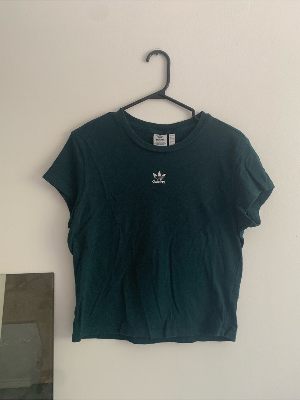 adidas Women's Forest Green Trefoil Tee